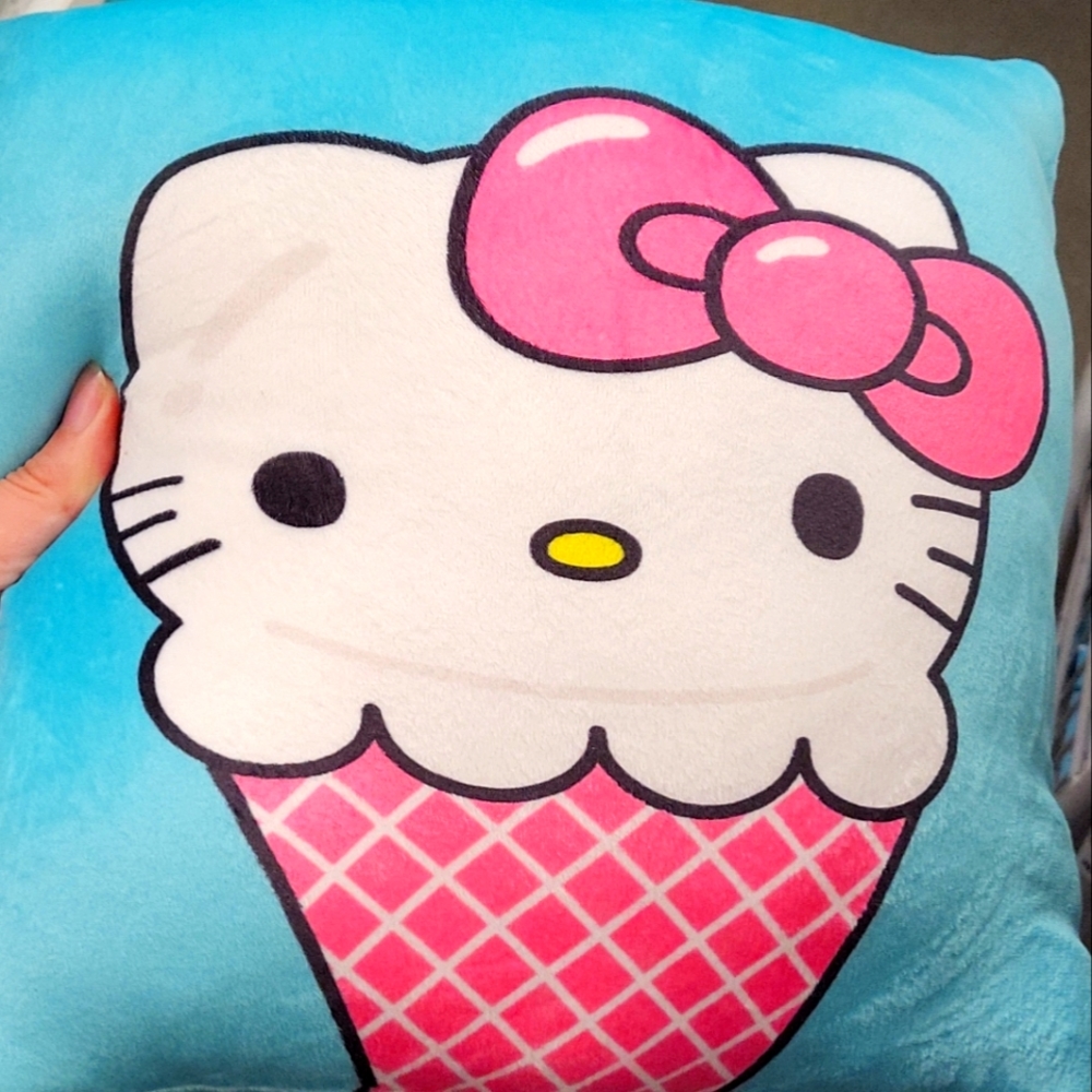 Hello kitty Ice-cream throw pillow